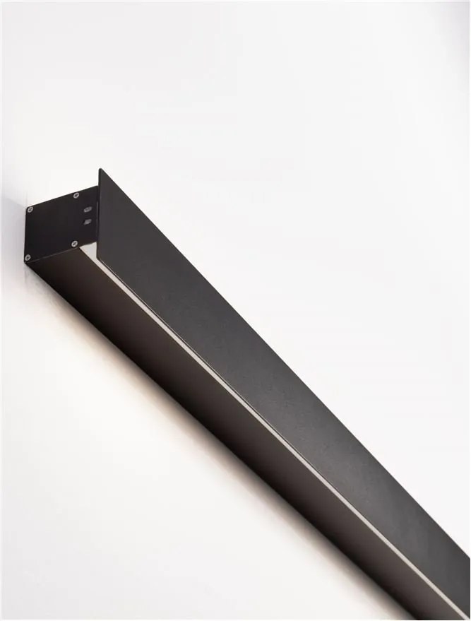 Aplica LED iluminat ambiental perete exterior IP65 PATH negru, 100cm