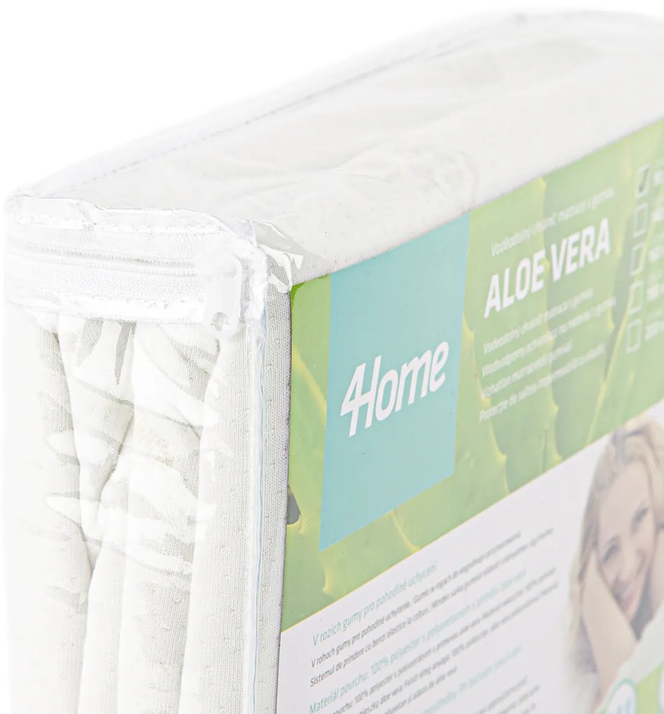 Protecție saltea 4Home Aloe Vera impermeabilă cu elastic, 160 x 200 cm