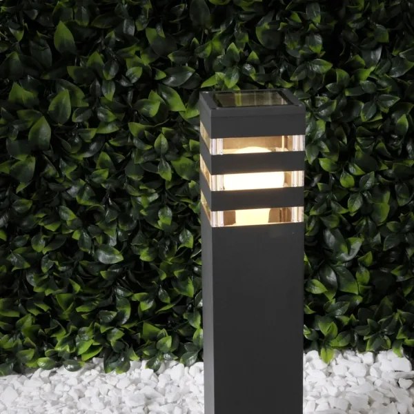Lampă de exterior LED RGBW reglabilă TEKSAS 1xE27/9W/230V, 44 cm, IP44, antracit