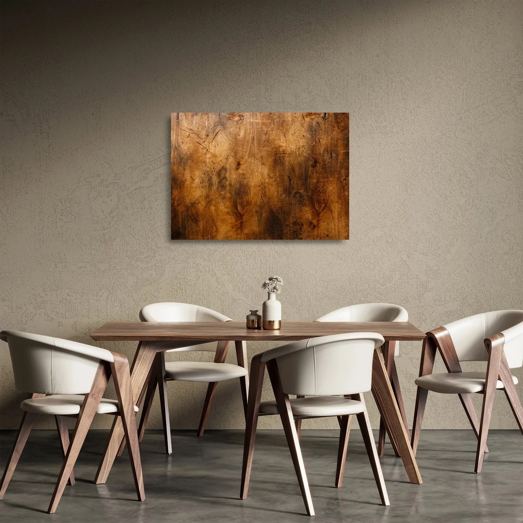 Tablou pe sticlă - Lemn în detaliu (70x50 cm)