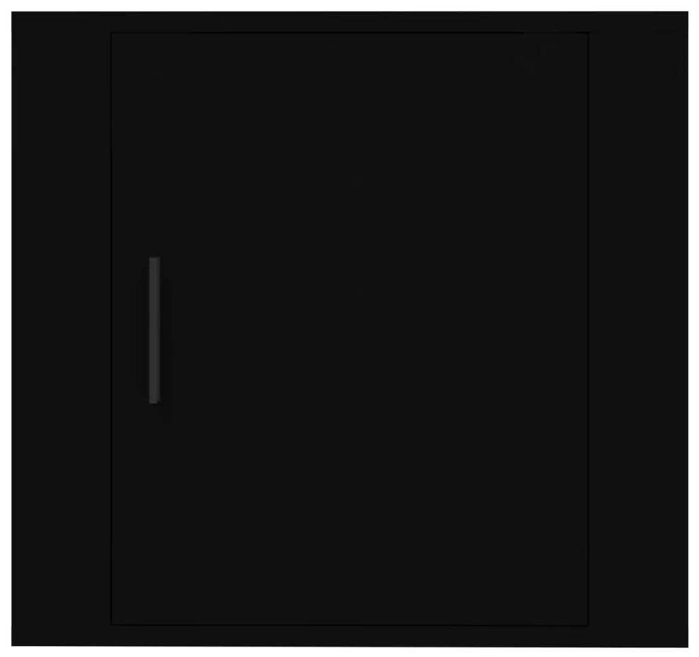 Noptiere de perete, negru, 50x30x47 cm 1, Negru