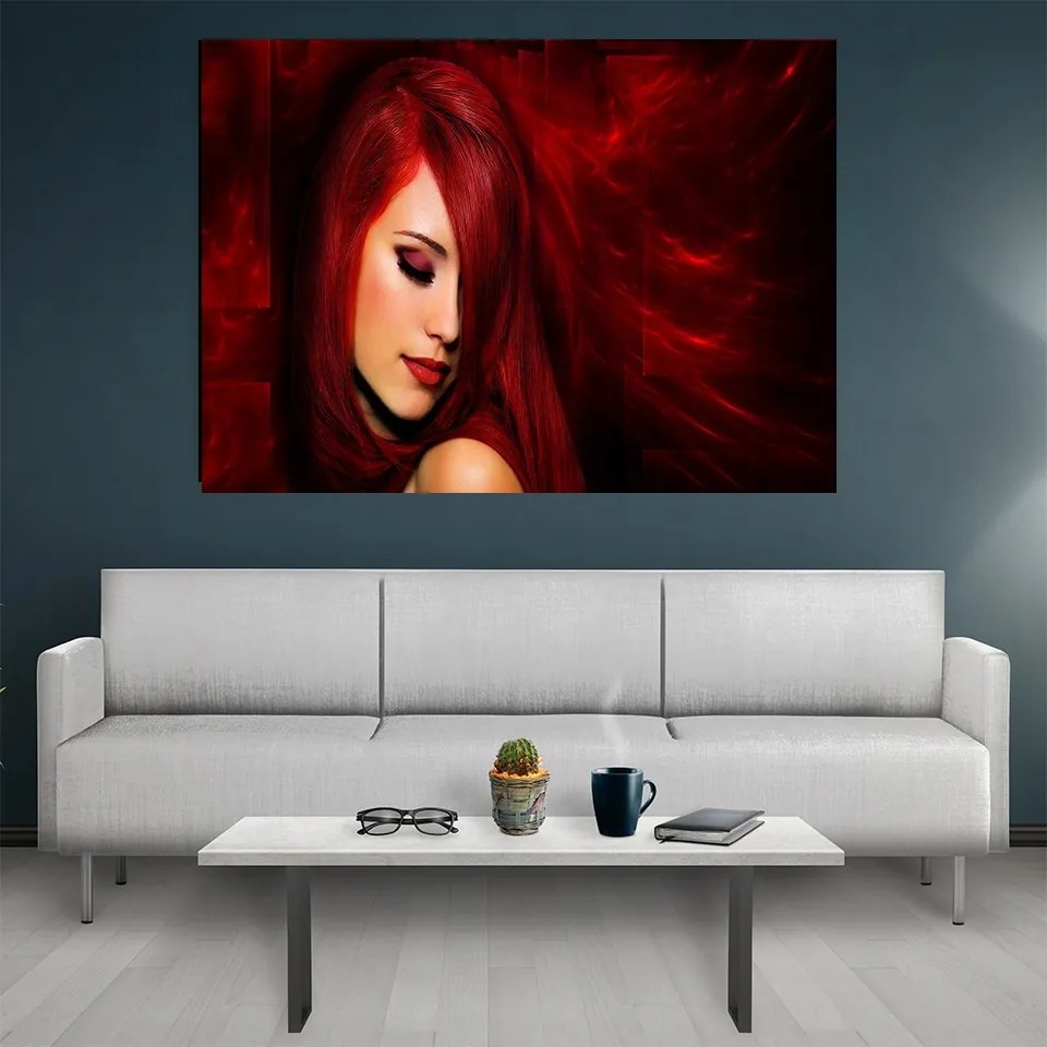 Tablou canvas Women With Red Hair 120x80 cm