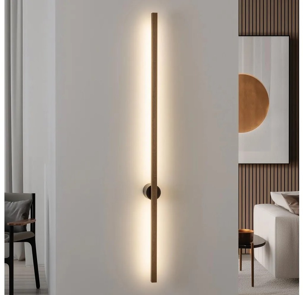 Aplică LED Brilagi WOODY LINE LED/12W/230V 120 cm stejar nuc