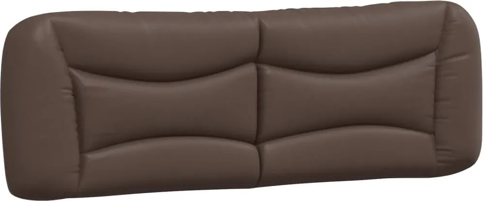 vidaXL Pernă pentru tăblie pat, Hvar, maro, 160 cm, piele artificială