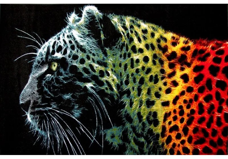 Covor Multicolor  cu Leopard 11016/180 Selectează mărime: 200 X 300