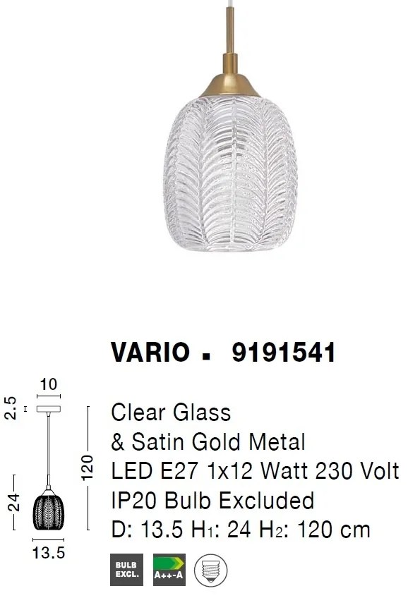 Pendul design modern VARIO, 13,5cm