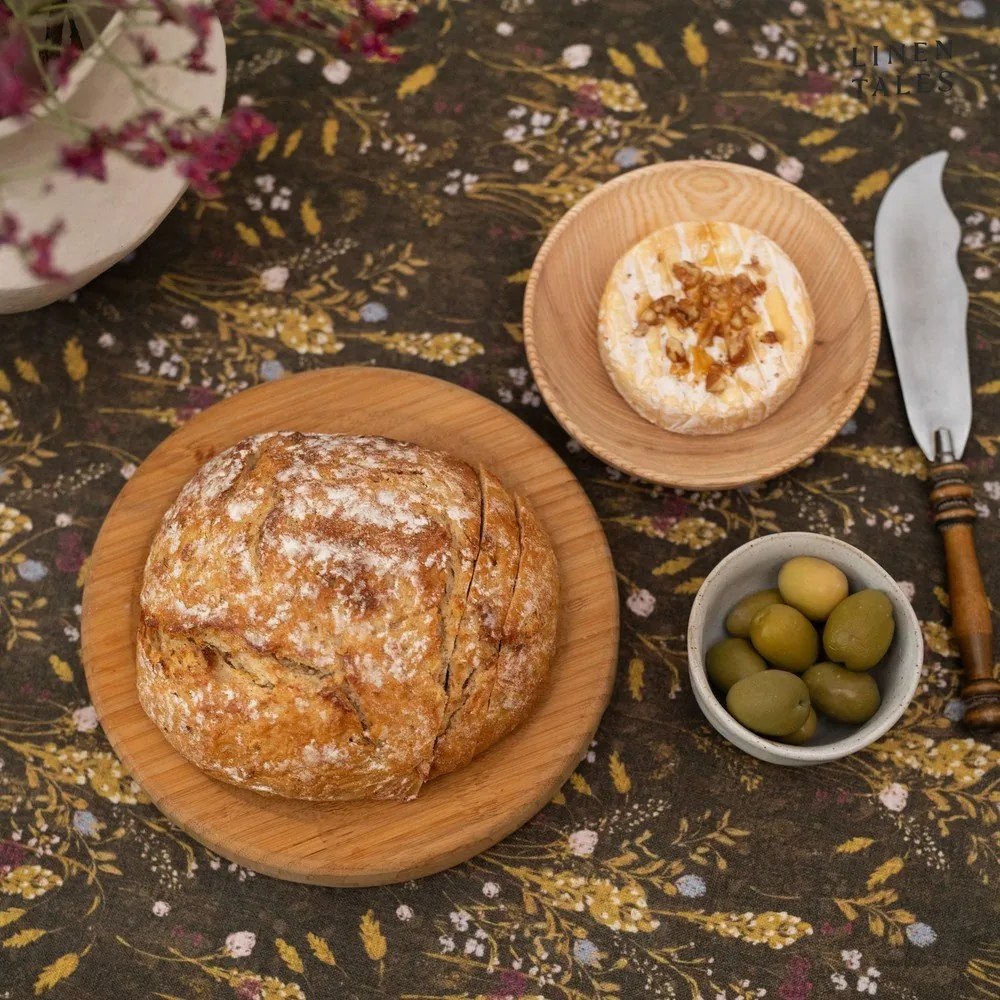 Față de masă din in 140x250 cm Woodland – Linen Tales