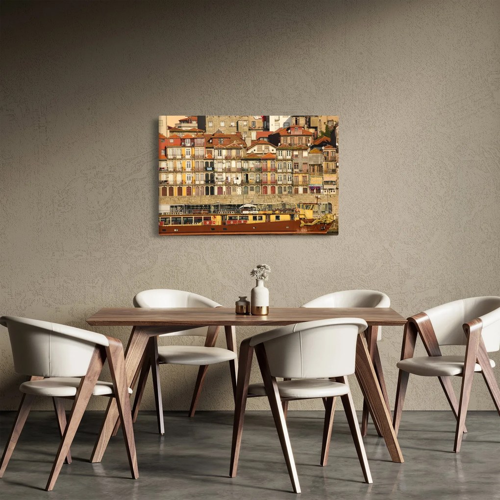 Tablou - Cartierul Waterfront, Portugalia (90x60 cm)