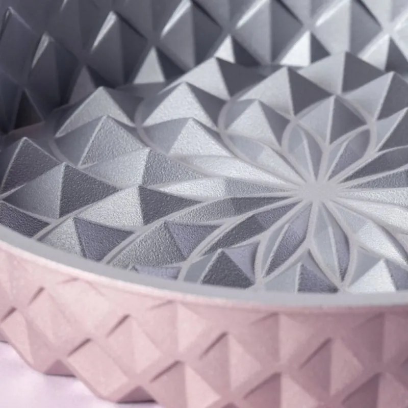 Tava de copt Dr.Oetker Mandala 2557, 26 cm, Rotunda, Aluminiu turnat, Roz auriu