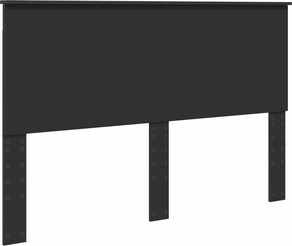 vidaXL Tăblie cap cu headboard Stejar Negru 150 cm Lemn compozit