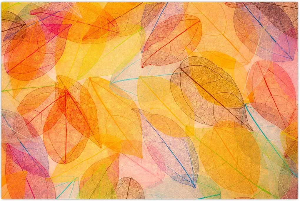 Tablou - Fundal frunze de toamnă (90x60 cm)