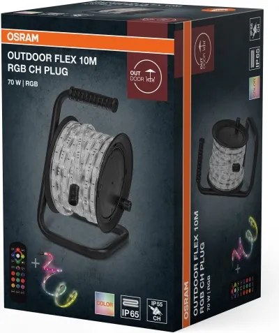 Osram - Bandă LED RGB reglabilă de exterior FLEX 10m LED/70W/230V IP65 + DO