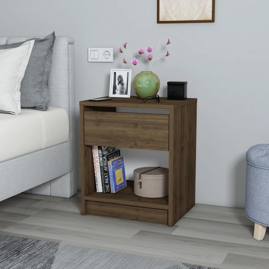 Măsuță de noptieră Cedrus Walnut