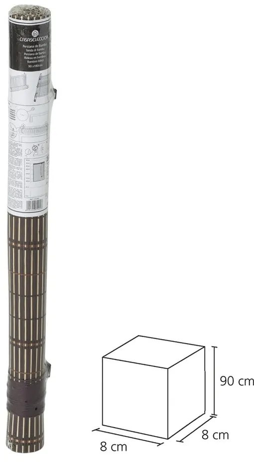 Jaluzele din bambus maro închis 90x180 cm Natural Life - Casa Selección