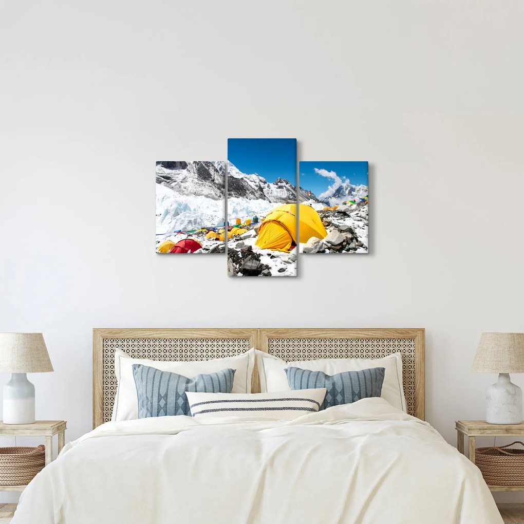 Tablou - Camping la munte (90x60 cm)