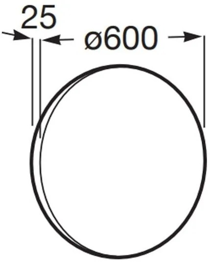 Roca Luna Oglinda cu iluminare LED O60 cm