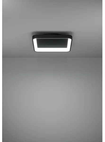 Plafonieră LED dimabilă Eglo 901252 LORETELLO LED/12W/230V negru + telecomandă