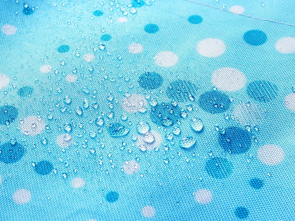 Husă pentru fotoliu puf 140 x 180 cm Fiamma (Albastru deschis cu puncte). 1079021
