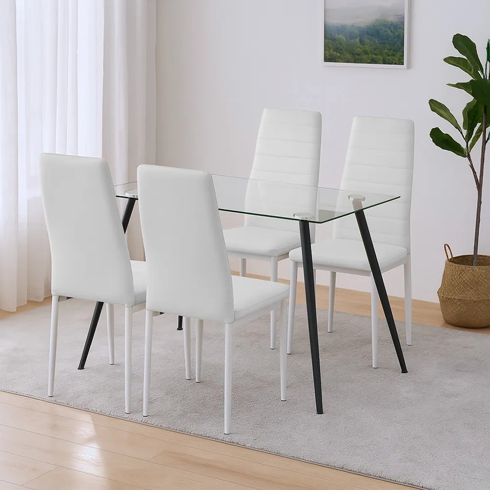 Set de sufragerie Cruz 4+1 alb