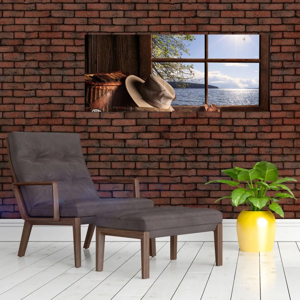 Tablou - Echipament de pescuit (120x50 cm)