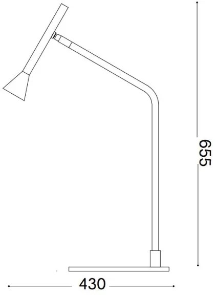 Lampă LED dimabilă de masă Ideal Lux DIESIS LED/6,5W/230V CRI 90 auriu