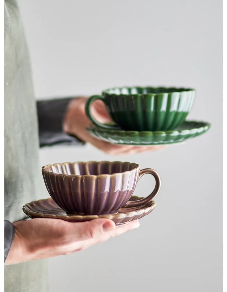 Ceașcă mov pentru cappuccino din gresie 220 ml Latina – Bloomingville