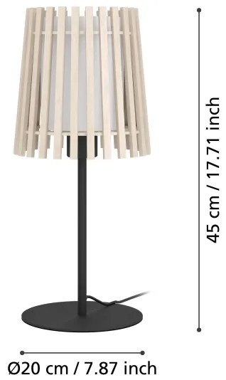 Lampă de masă Eglo 900904 FATTORIA 1xE27/25W/230V