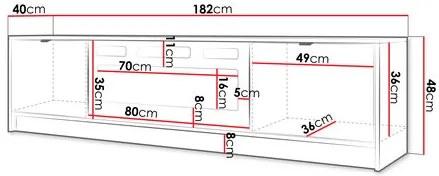 Masă TV cu șemineu electric Rozoma EF (nisipiu bej). 1122888