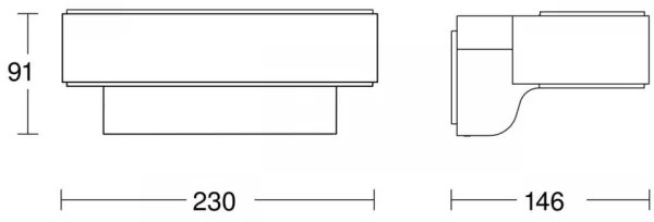 Aplică LED de exterior cu senzor STEINEL 87562 L 810 SC LED/9,8W/230V IP44