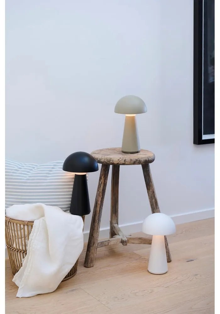 Veioză gri LED cu control prin telecomandă (înălțime 28 cm) Sam – Sirius