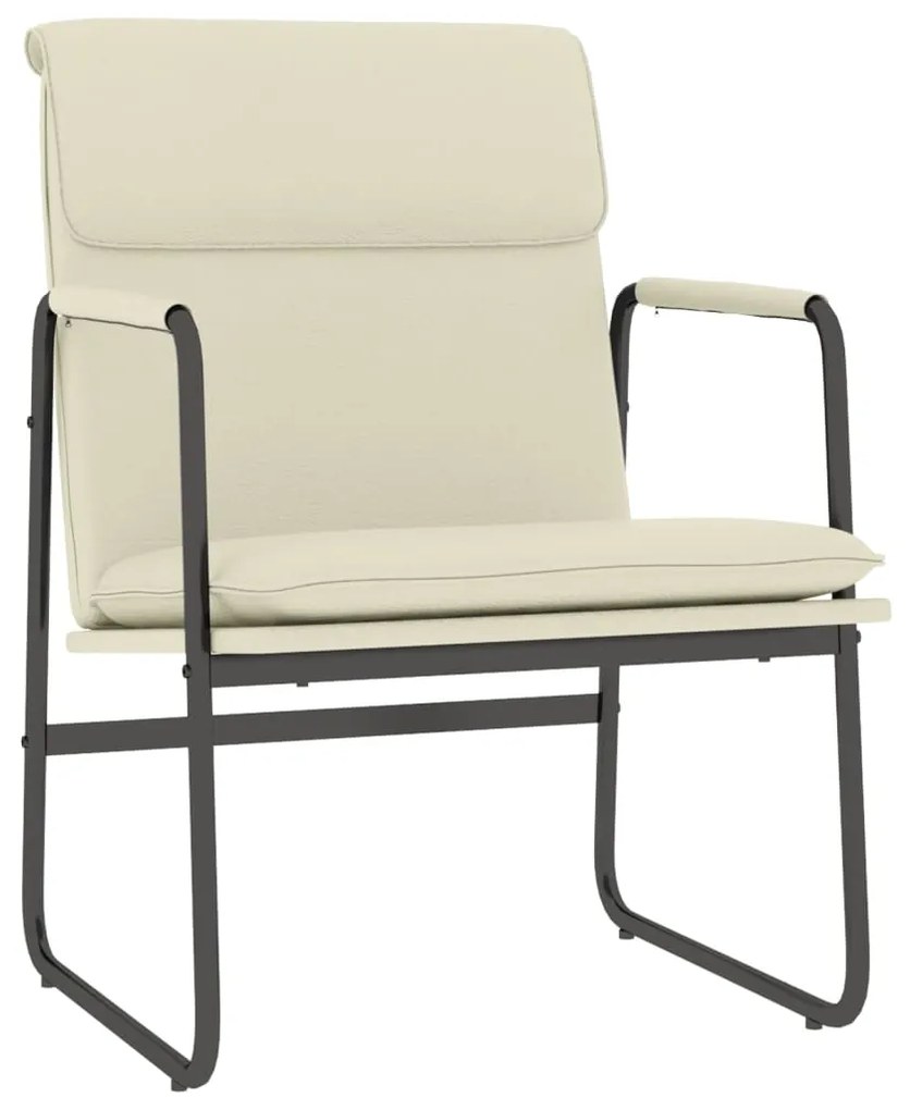 351361 vidaXL Scaun de relaxare, crem, 55x64x80 cm, piele artificială