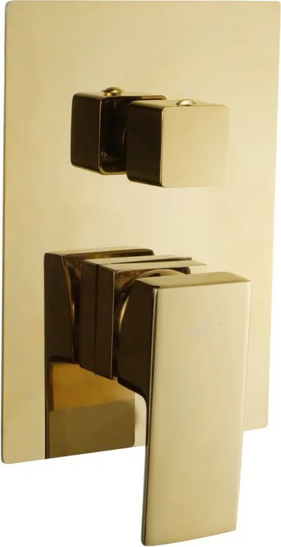 Mexen Uno baterie cadă încastrată, aurie - 71435-50