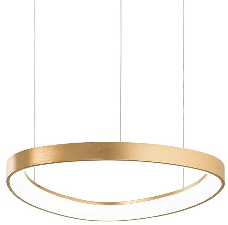 Lustra LED suspendata design circular Gemini sp d042 on-off 2700k aurie
