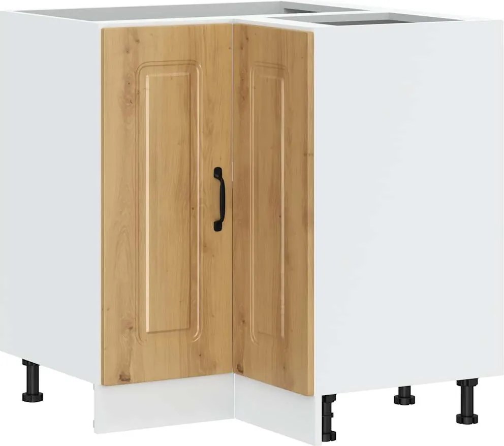 vidaXL Dulap de bază pe colț de bucătărie „Kalmar” stejar artizanal