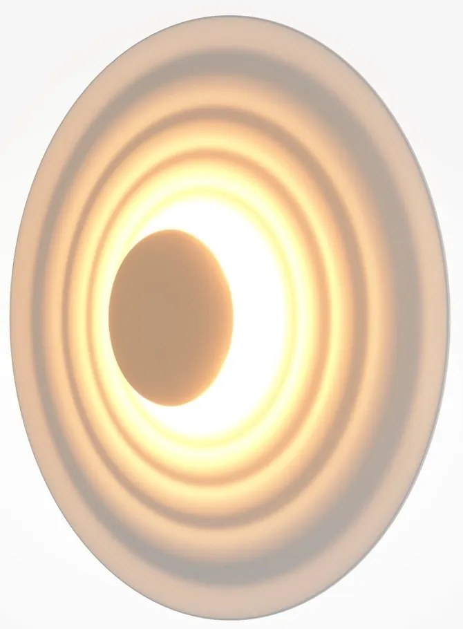 Aplica de perete LED, Aluminiu, Nami alb mat