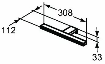 Aplica Ideal Standard Pandora led 1x8W crom