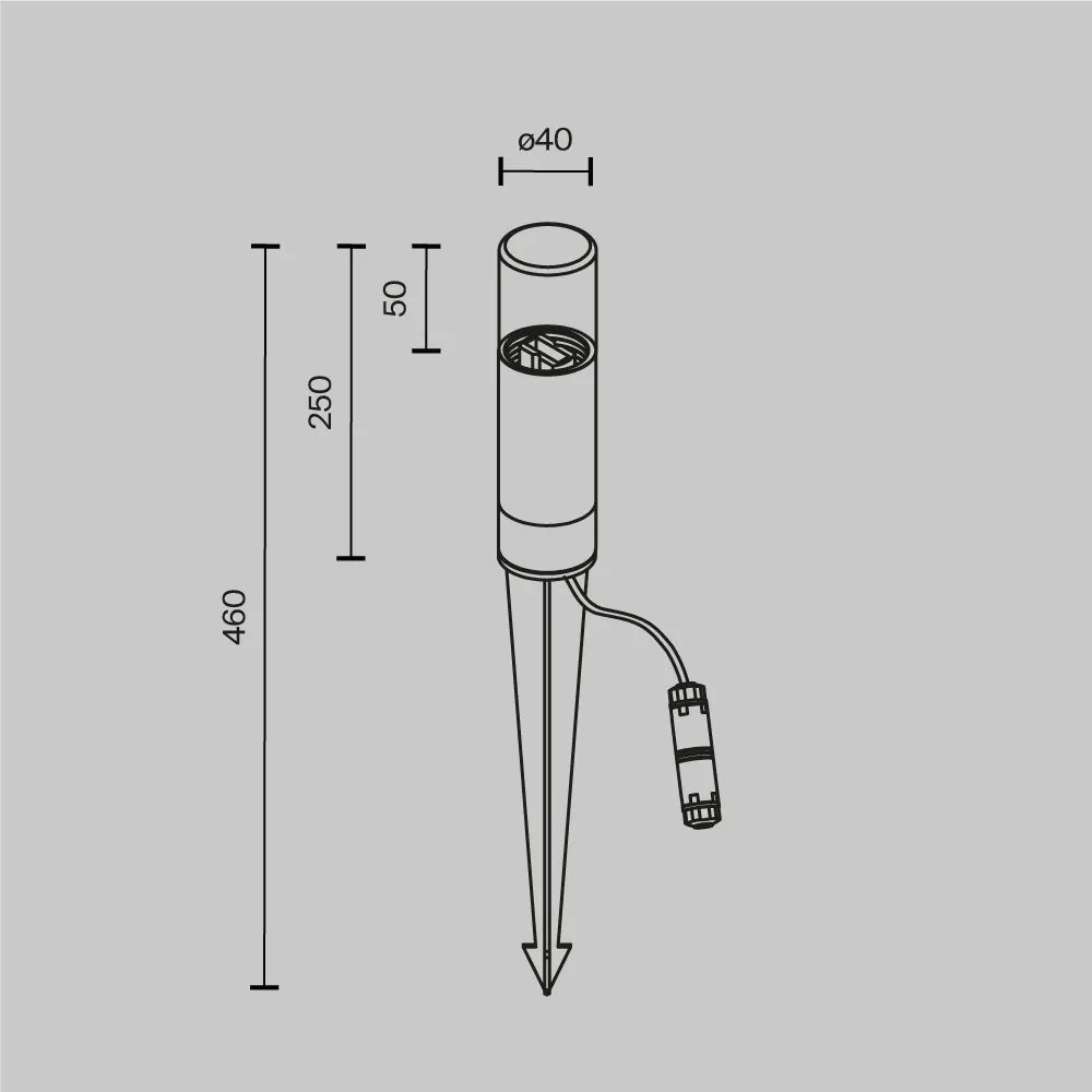 Stalp cu tarus iluminat exterior IP54 Glide 46cm