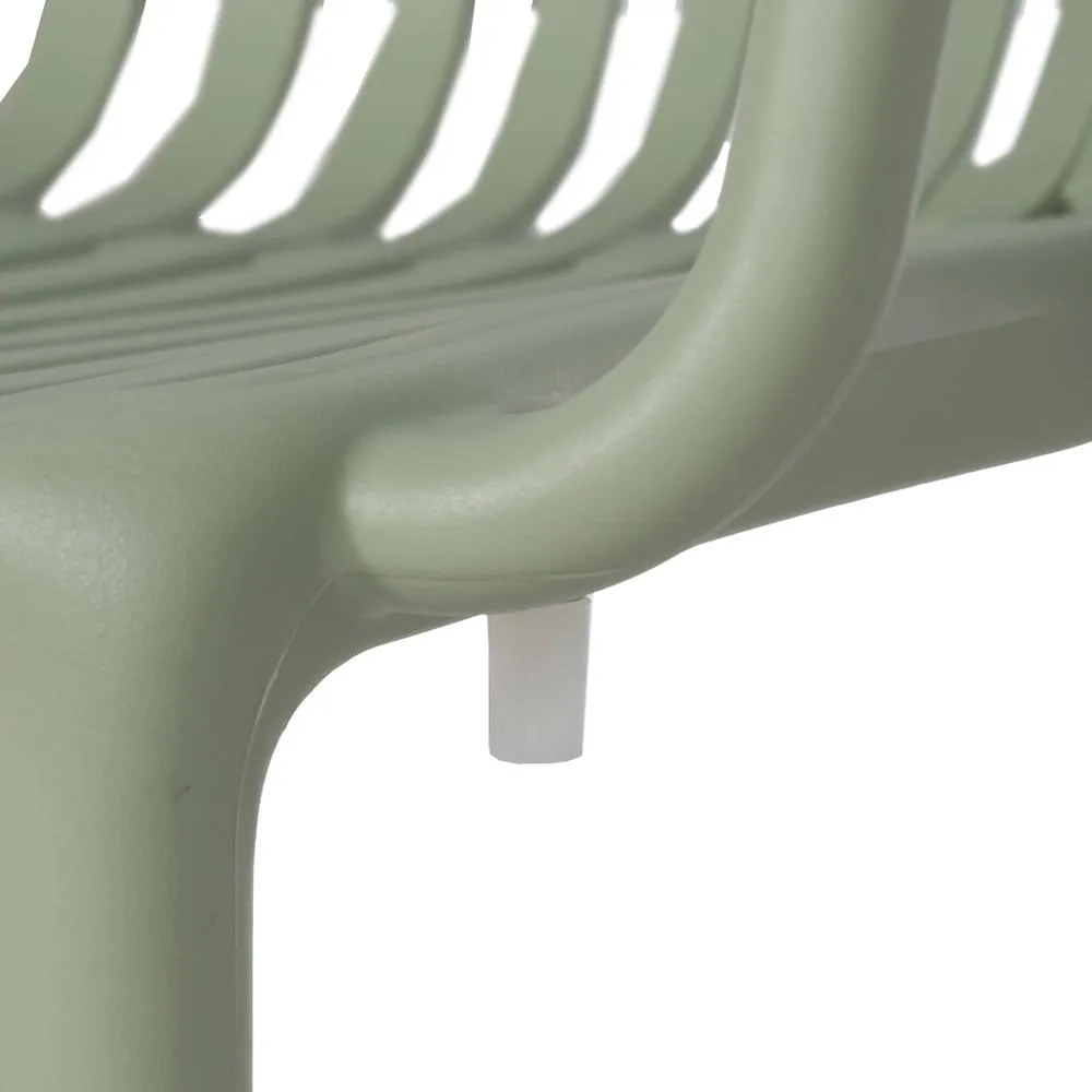 Scaun de dining verde din plastic Alia – Ixia