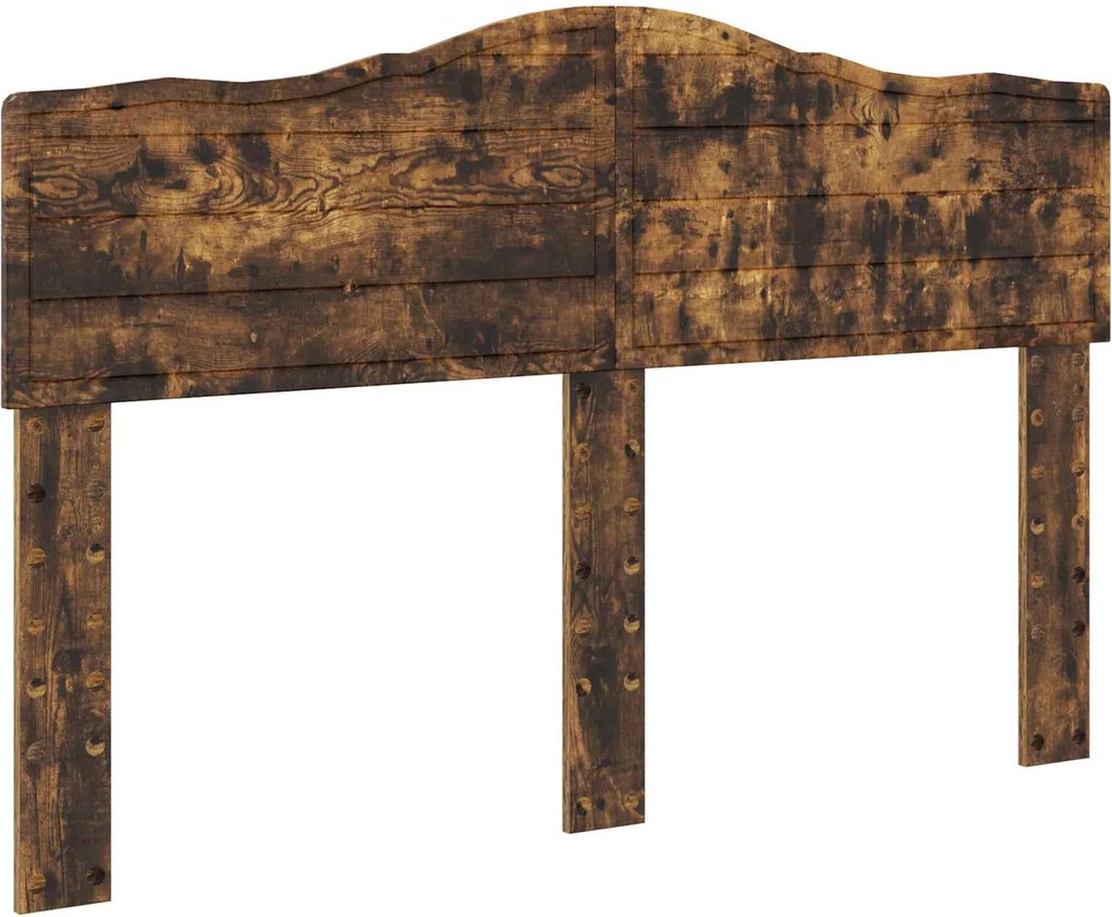 vidaXL Tăblie cap Stejar fumuriu 140 cm Lemn compozit