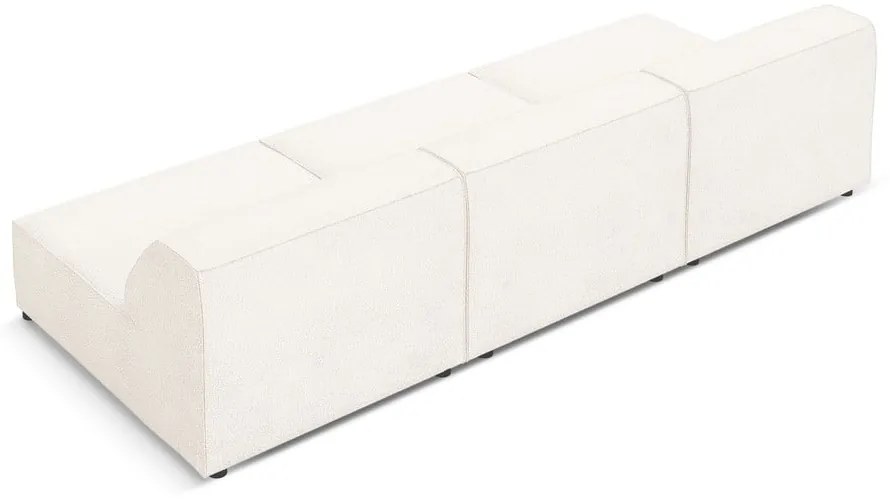 Canapea crem cu tapițerie din stofă bouclé 240 cm Jodie – Micadoni Home