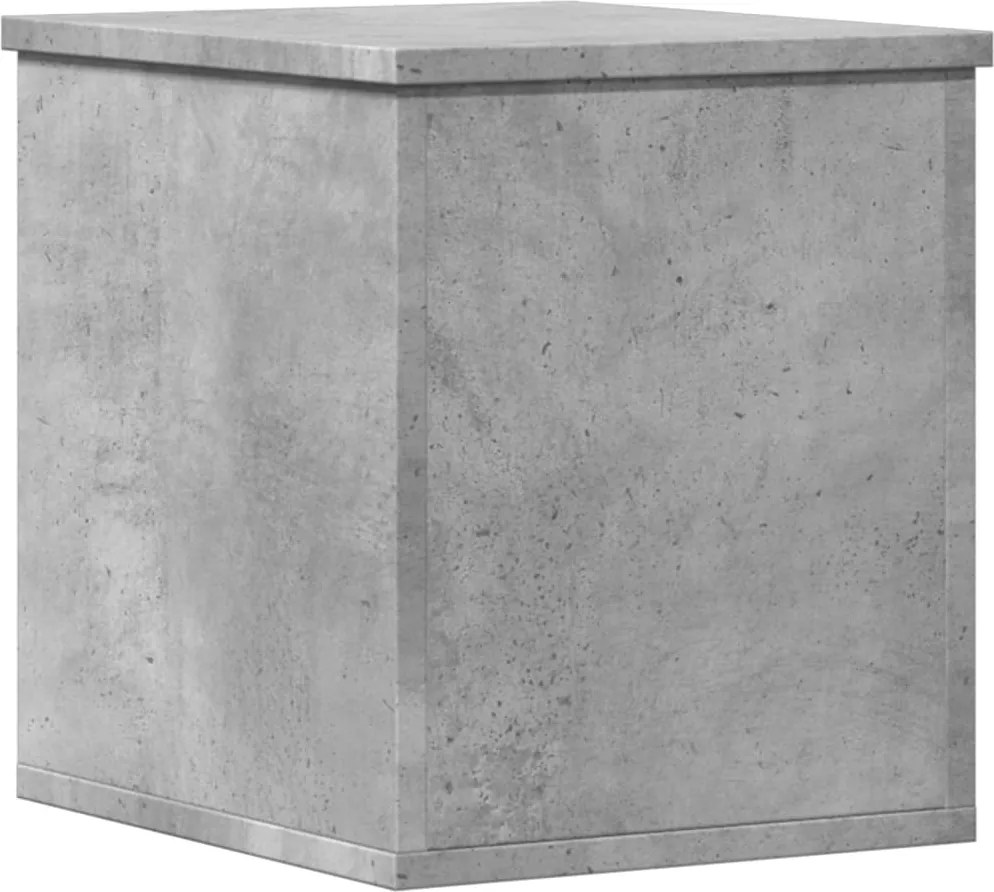 vidaXL Cutie de depozitare, gri beton, 30x35x35 cm, lemn prelucrat