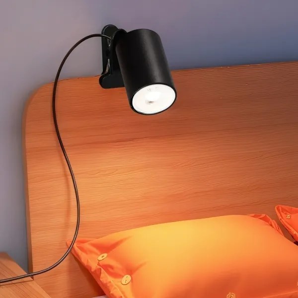 Immax NEO 08291L - Lampă cu clemă PUNTO 1xGU10/9W/230V neagră