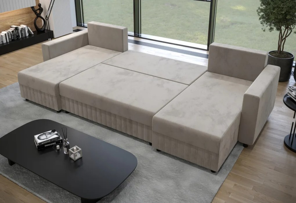 Supermobel Canapea in forma de U PARK, 302x83x144, rivera 16