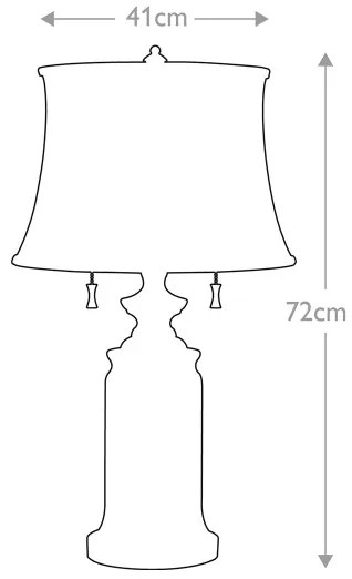 Lampă de masă Feiss FE-STATEROOM-TL-AN STATEROOM 2xE27/60W/230V argintiu