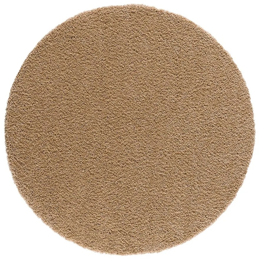 Covor maro deschis rotund ø 130 cm Norge – Universal