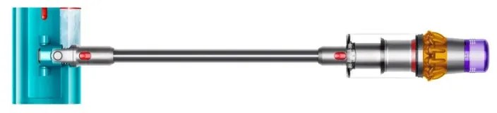 Aspirator vertical Dyson V15S Detect Submarine 448798-01, 660W, 0.77 l, 60 min autonomie, Senzori, 4 moduri, LCD, Gri / Albastru