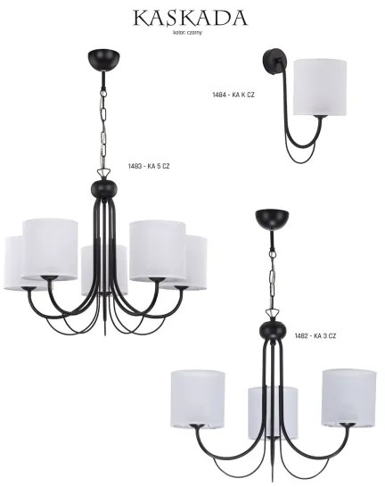 Jupiter 1484 - Corp de iluminat perete KASKADA 1xE27/60W/230V