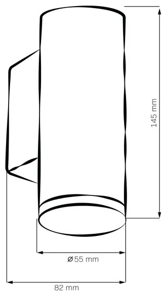 Aplica de perete pentru baie TURYN LED RGBW reglabilă 1xGU10/6,5W/230V IP44 neagră