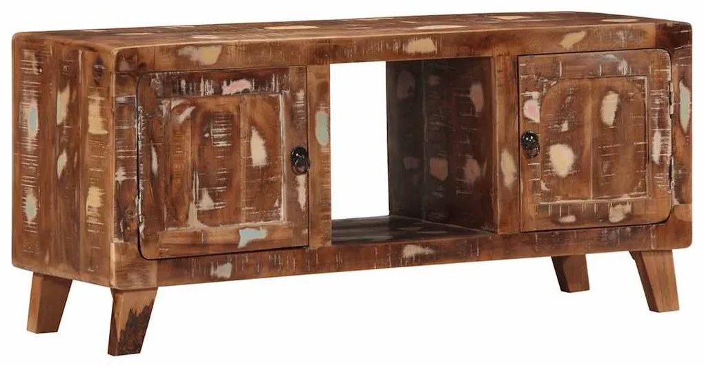 vidaXL Dulap TV 105x46x32 cm lemn masiv recuperat