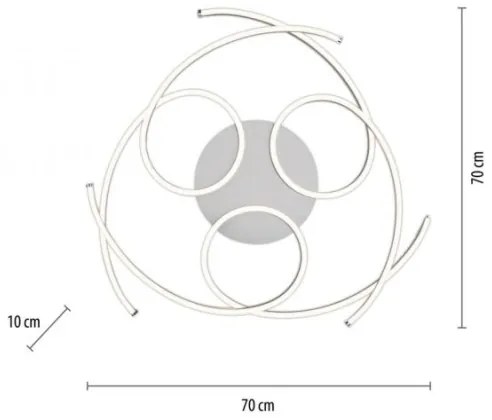 Paul Neuhaus 8165-55 - LED Plafonieră dimmabilă DANILO 3xLED/12W/230V